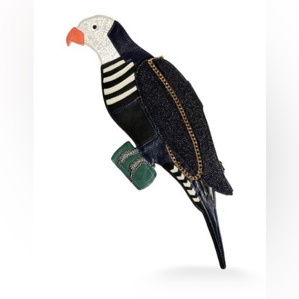 Alice + Olivia Limited Edition Collectors Parrot Bird Clutch Purse